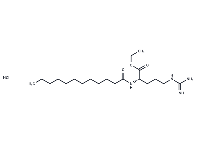 化合物 (S)-Ethyl 2-dodecanamido-5-guanidinopentanoate hydrochloride|T67230|TargetMol