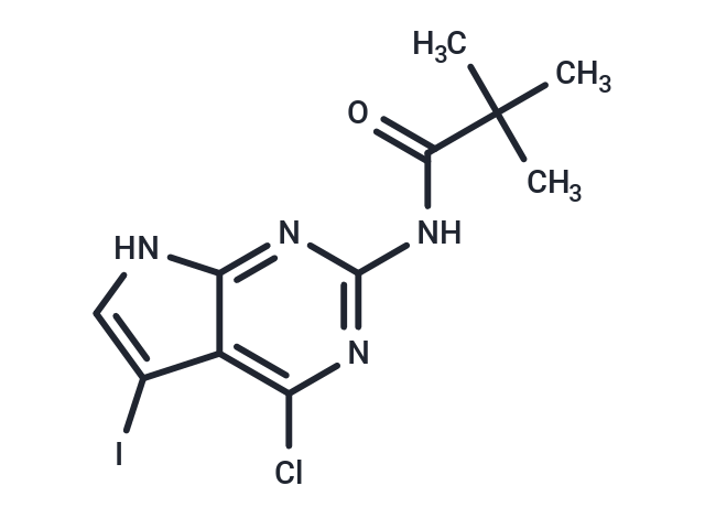 化合物 N-(4-Chloro-5-iodo-7H-pyrrolo[2,3-d]pyrimidin-2-yl)-2,2-dimethyl ?propanamide|TNU0878|TargetMol