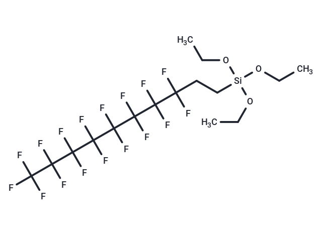 化合物 Triethoxy(3,3,4,4,5,5,6,6,7,7,8,8,9,9,10,10,10-heptadecafluorodecyl)silane|T67125|TargetMol