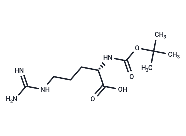 化合物 (S)-2-((tert-Butoxycarbonyl)amino)-5-guanidinopentanoic acid|T65731|TargetMol