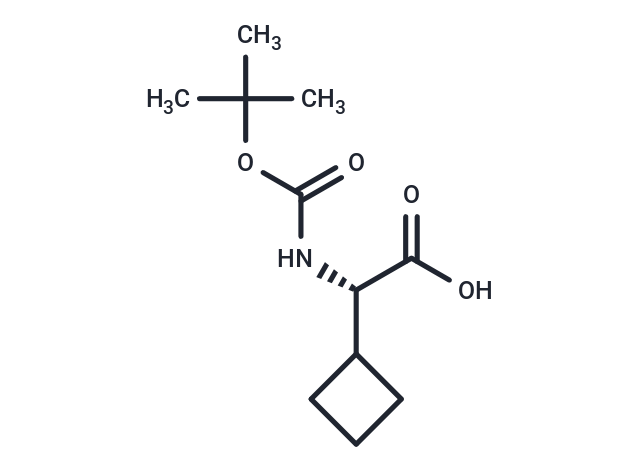 化合物 (S)-2-((tert-Butoxycarbonyl)amino)-2-cyclobutylacetic acid|T65773|TargetMol