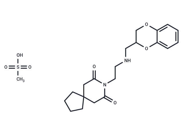 化合物 Binospirone mesylate|T71138|TargetMol