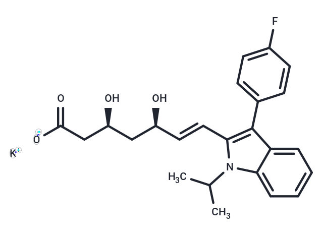 化合物 Fluvastatin potassium|T71628|TargetMol