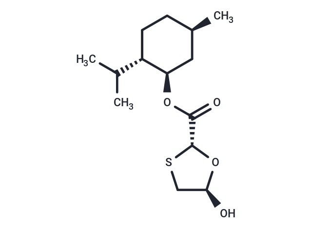 化合物 (2R,5R)-(1R,2S,5R)-2-Isopropyl-5-methylcyclohexyl 5-hydroxy-1,3-oxathiolane-2-carboxylate|T65761|TargetMol