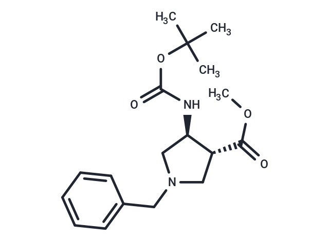 化合物 trans-Methyl 1-benzyl-4-(tert-butoxycarbonylamino)pyrrolidine-3-carboxylate|TNU0689|TargetMol