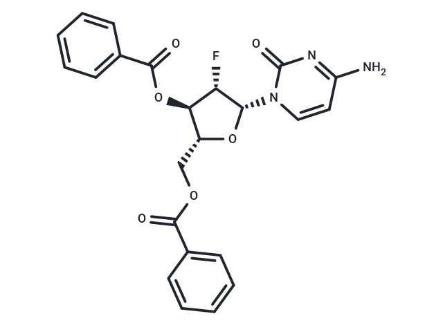 化合物 3’,5’-Di-O-benzoyl-2’-deoxy-2’-fluoro-beta-D-arabinocytidine|TNU0786|TargetMol