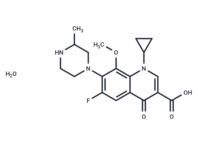 化合物 Gatifloxacin sesquihydrate|T1293L|TargetMol