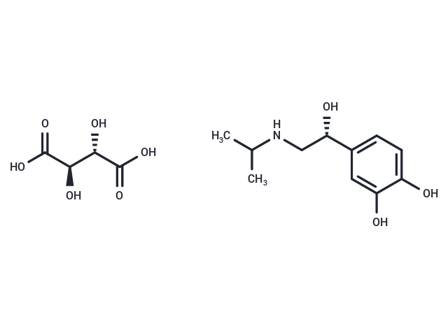 化合物 Isoproterenol tartrate, (-)-|T25546|TargetMol