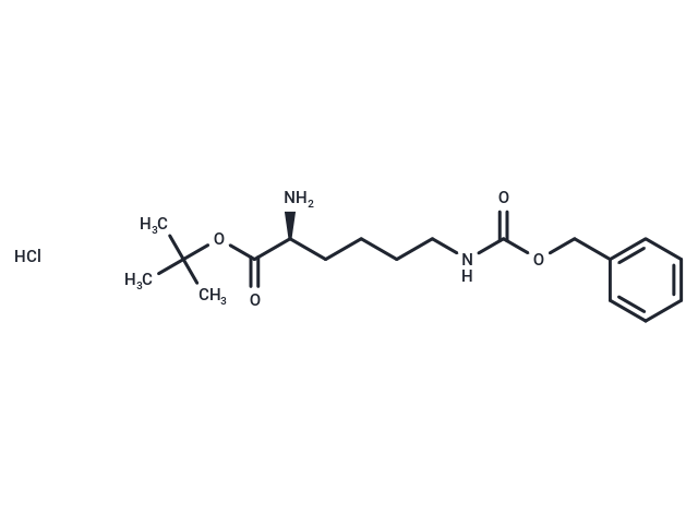 化合物 (S)-tert-Butyl 2-amino-6-(((benzyloxy)carbonyl)amino)hexanoate hydrochloride|T65633|TargetMol