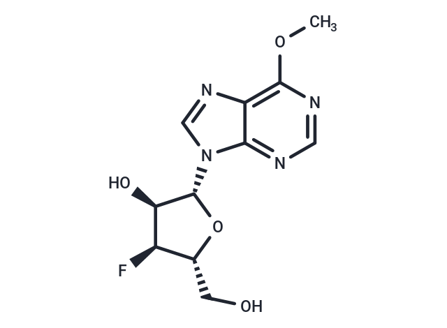 化合物 6-Methoxy-9-(3-deoxy-3-fluoro-b-D-ribofuranosyl)-9H-purine|TNU0154|TargetMol