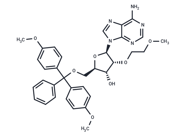 化合物 5’-O-(4,4’-Dimethoxytrityl)-2’-O-(2-methoxyethyl) adenosine|TNU1342|TargetMol