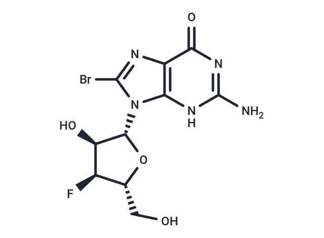 化合物 8-Bromo-3’-deoxy-3’-fluoroguanosine|TNU0448|TargetMol