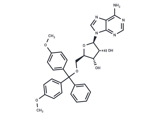 化合物 5’-O-(4,4’-dimethoxytrityl)adenosine|TNU0599|TargetMol