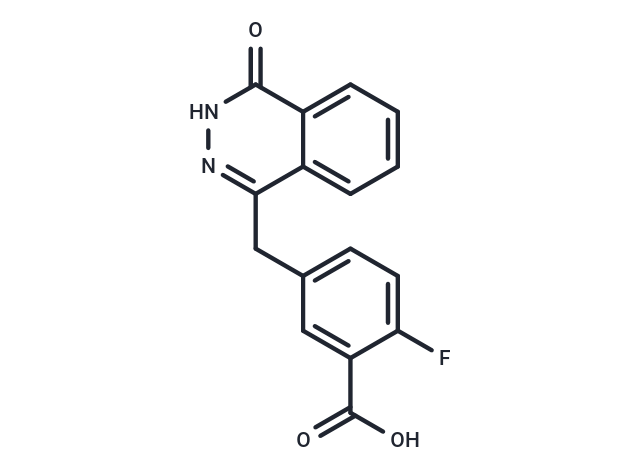 化合物 2-Fluoro-5-((4-oxo-3,4-dihydrophthalazin-1-yl)methyl)benzoic acid|T66176|TargetMol