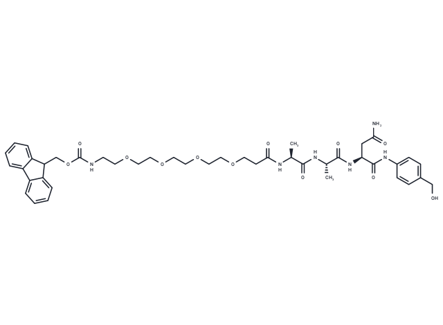 化合物 Fmoc-PEG4-Ala-Ala-Asn-PAB|T15331|TargetMol