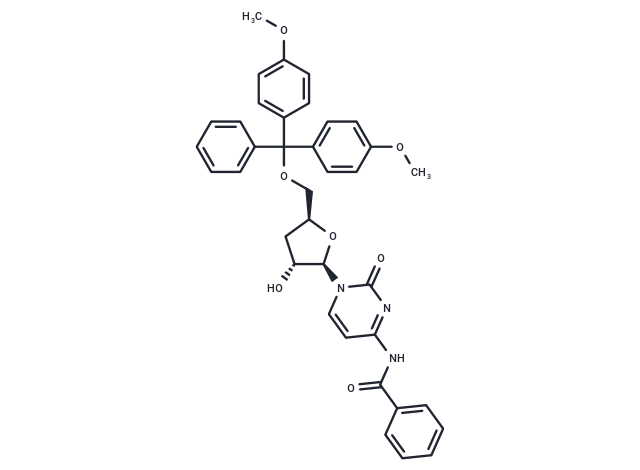 化合物 N4-Benzoyl-5’-O-(4,4-dimethoxytrityl)-3’-deoxycytidine|TNU1416|TargetMol