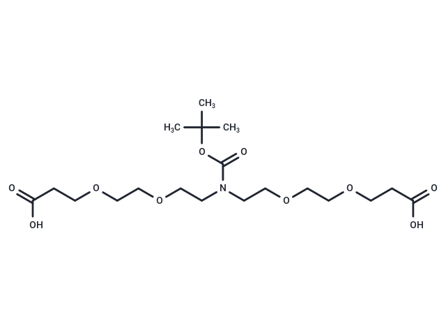 化合物 N-Boc-N-bis(PEG2-acid)|T18392|TargetMol