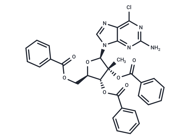 化合物 2-Amino-6-chloro-9-[(2,3,5-tri-O-benzoyl-2-C-methyl-β-D-ribofuranosyl)]-9H-purine|TNU0773|TargetMol