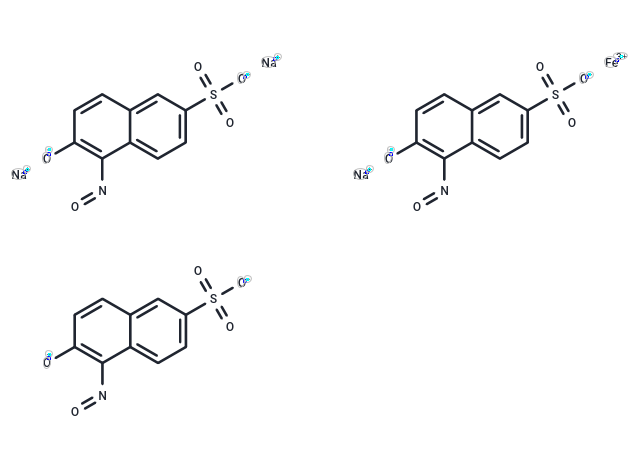 化合物 Iron, tris(5,6-dihydro-5,6-dioxo-2-naphthalenesulfonic acid 5-oximato)-, trisodium salt|T64977|TargetMol