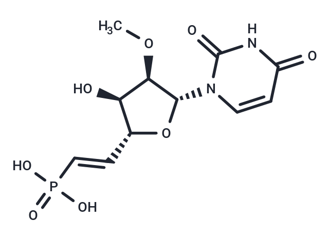 化合物 1-[(5E)-5,6-Dideoxy-6-phosphono-2-O-methyl-β-D-ribo-hex-5-enofuranosyl)uracil|TNU1010|TargetMol