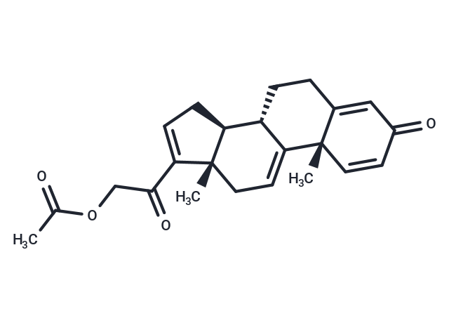 化合物 21-Acetoxypregna-1,4,9(11),16-tetraene-3,20-dione|T67476|TargetMol