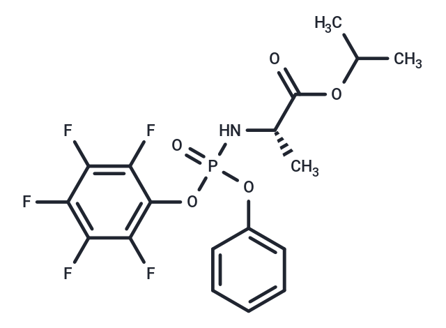 化合物 (S)-Isopropyl 2-(((S)-(perfluorophenoxy)(phenoxy)phosphoryl)amino)propanoate|T66528|TargetMol