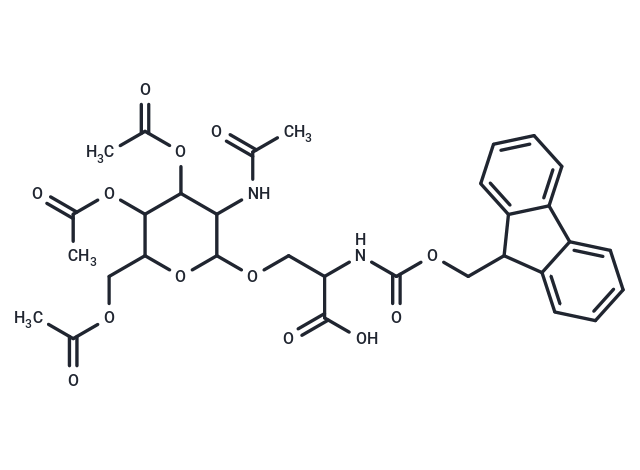 化合物 Fmoc-Ser(O-β-D-GalNAc(OAc)3)-OH|T66662|TargetMol