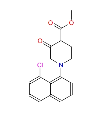 1-(8-氯萘-1-基)-3-氧代哌啶-4-羧酸甲酯