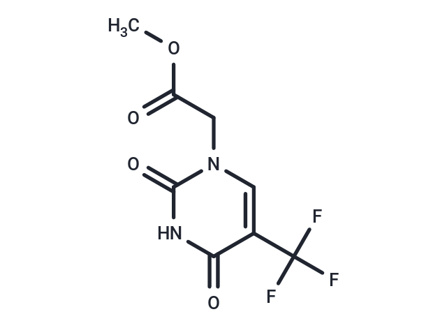 化合物 5-Trifluoromethyluracil-1-yl ?acetic acid methyl ester|TNU1054|TargetMol