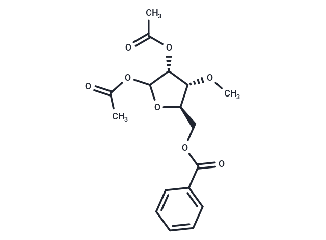 化合物 1,2-Di-O-acetyl-5-benzoyl-3-O-methyl-D-ribofuranose|TNU0725|TargetMol