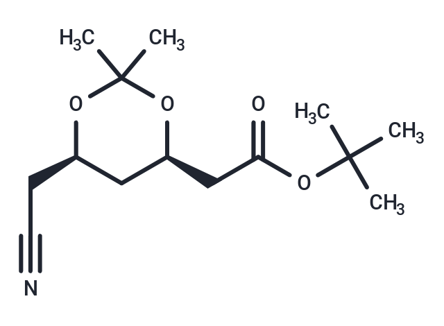 化合物 tert-Butyl 2-((4R,6R)-6-(cyanomethyl)-2,2-dimethyl-1,3-dioxan-4-yl)acetate|T67111|TargetMol