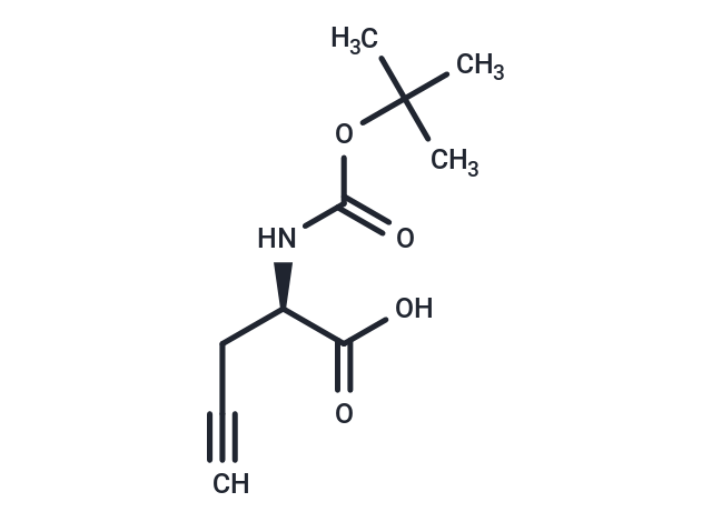 化合物 (R)-2-((tert-Butoxycarbonyl)amino)pent-4-ynoic acid|T66100|TargetMol