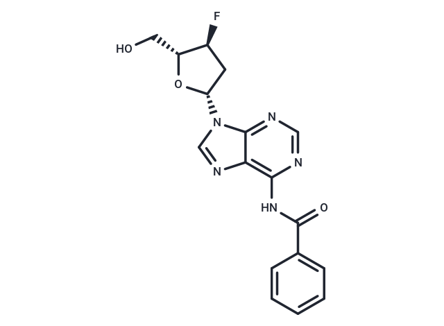 化合物 N6-benzoyl-3’-fluoro-2’,3’-dideoxyadenosine|TNU1247|TargetMol