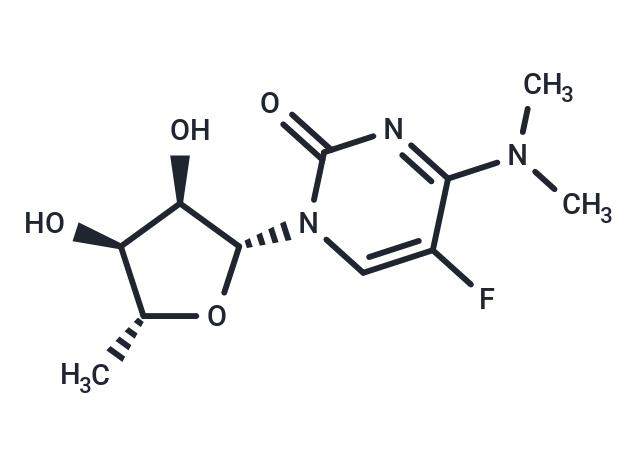 化合物 5’-Deoxy-N4,N4-dimethyl-5-fluorocytidine|TNU1207|TargetMol