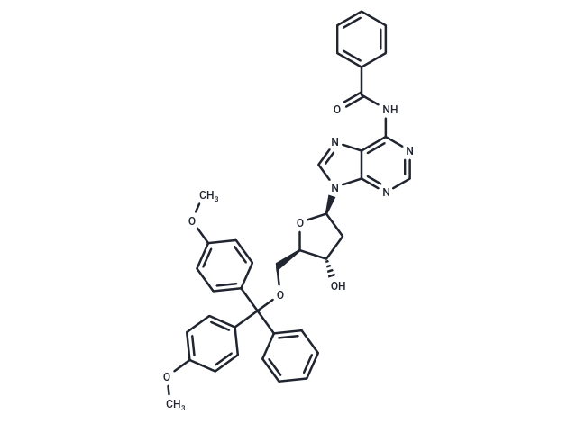 化合物 N6-Benzoyl-5′-O-(4,4′-dimethoxytrityl)-2′-deoxyadenosine|T66118|TargetMol