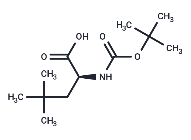 化合物 (S)-2-((tert-Butoxycarbonyl)amino)-4,4-dimethylpentanoic acid|T65019|TargetMol