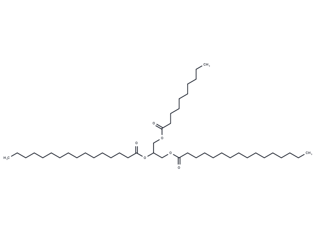 化合物 1,2-Dipalmitoyl-3-Decanoyl-rac-glycerol|T85098|TargetMol