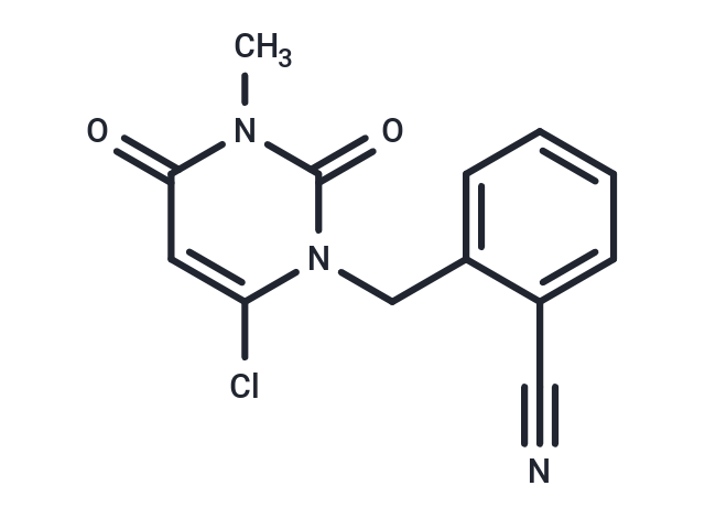 化合物 2-((6-Chloro-3-methyl-2,4-dioxo-3,4-dihydropyrimidin-1(2H)-yl)methyl)benzonitrile|T66257|TargetMol