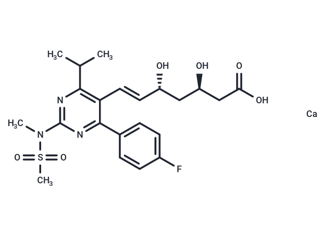 化合物 (3R,5R)-Rosuvastatin calcium|T84962|TargetMol