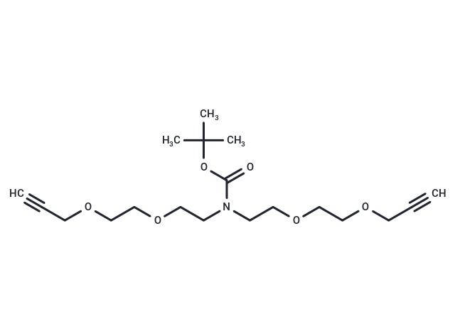 化合物 N-Boc-N-bis(PEG2-propargyl)|T16205|TargetMol