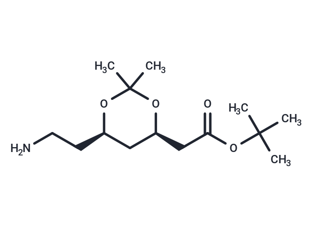 化合物 (4R,6R)-tert-Butyl-6-(2-aminoethyl)-2,2-dimethyl-1,3-dioxane-4-acetate|T67119|TargetMol