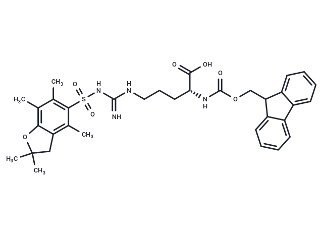 化合物 Fmoc-D-Arg(Pbf)-OH|T65822|TargetMol