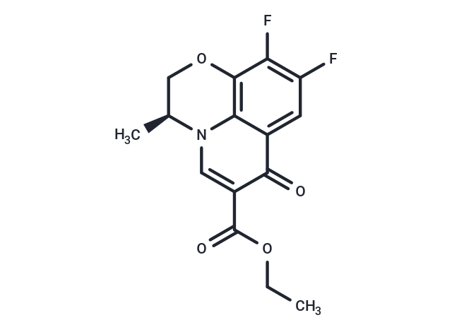 化合物 (S)-Ethyl 9,10-difluoro-3-methyl-7-oxo-3,7-dihydro-2H-[1,4]oxazino[2,3,4-ij]quinoline-6-carboxylate|T65672|TargetMol