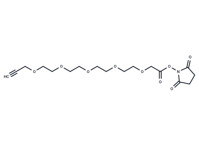 化合物 Propargyl-PEG4-O-C1-NHS ester|T16630|TargetMol