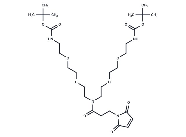 化合物 N-Mal-N-bis(PEG2-NH-Boc)|T16230|TargetMol