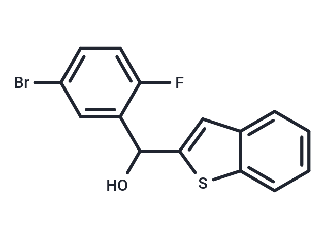 化合物 Benzo[b]thiophen-2-yl(5-bromo-2-fluorophenyl)methanol|T66740|TargetMol