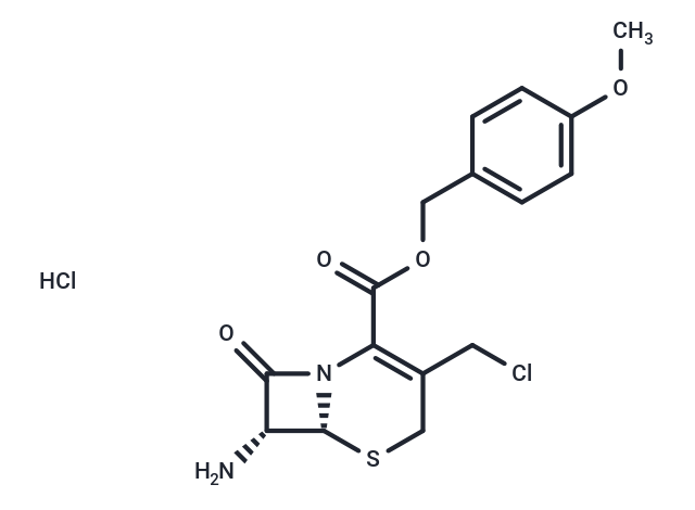 化合物 (6R,7R)-4-Methoxybenzyl 7-amino-3-(chloromethyl)-8-oxo-5-thia-1-azabicyclo[4.2.0]oct-2-ene-2-carboxylate hydrochloride|T65519|TargetMol