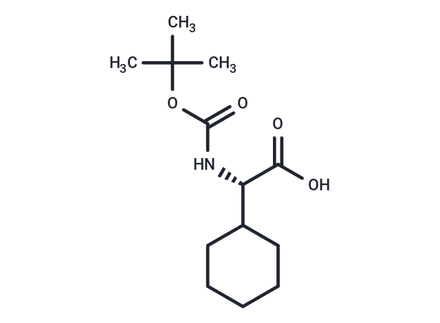 化合物 (S)-2-((tert-Butoxycarbonyl)amino)-2-cyclohexylacetic acid|T65675|TargetMol