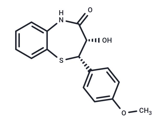 化合物 (2S,3S)-3-Hydroxy-2-(4-methoxyphenyl)-2,3-dihydrobenzo[b][1,4]thiazepin-4(5H)-one|T65968|TargetMol