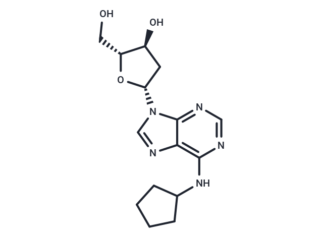 化合物 2’-Deoxy-N6-cyclopentyladenosine|TNU1370|TargetMol